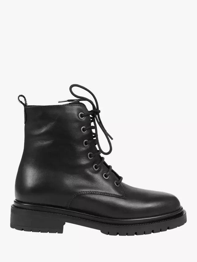 

Ботильоны Jones Bootmaker Davi Leather Lace-Up, черный