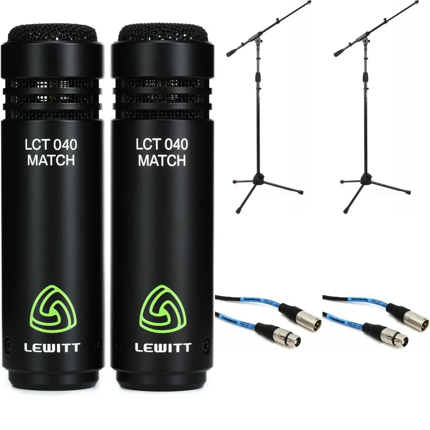 

Lewitt LCT 040 MATCH Конденсаторный микрофон с малой диафрагмой, подставками и кабелями — стереопара