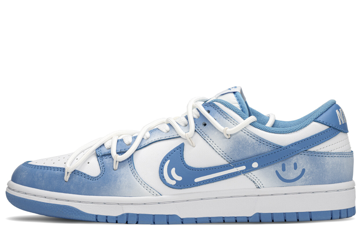 

Кроссовки Nike Dunk Skateboarding Shoes Unisex Low-top White/blue, синий/белый