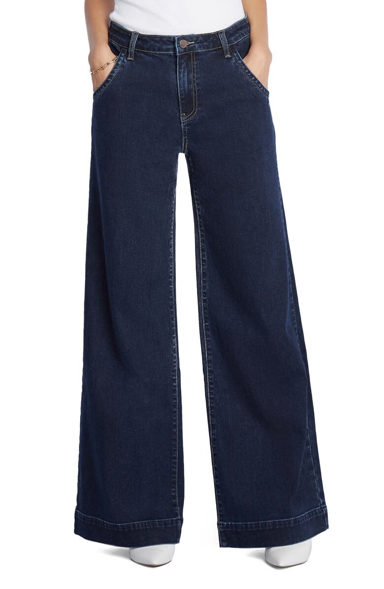 

Повседневные джинсовые брюки WASH LAB DENIM, темно-синий