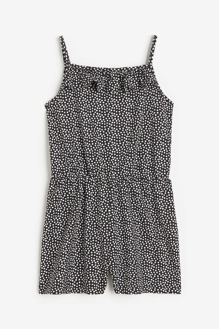 

Комбинезон с рюшами и рюшами H&M, черный
