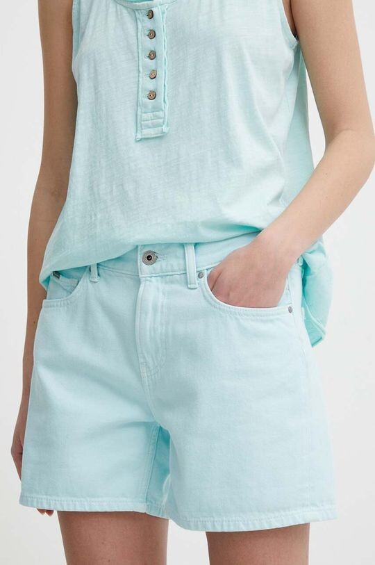 

Джинсовые шорты STRAIGHT SHORT HW Pepe Jeans, бирюзовый