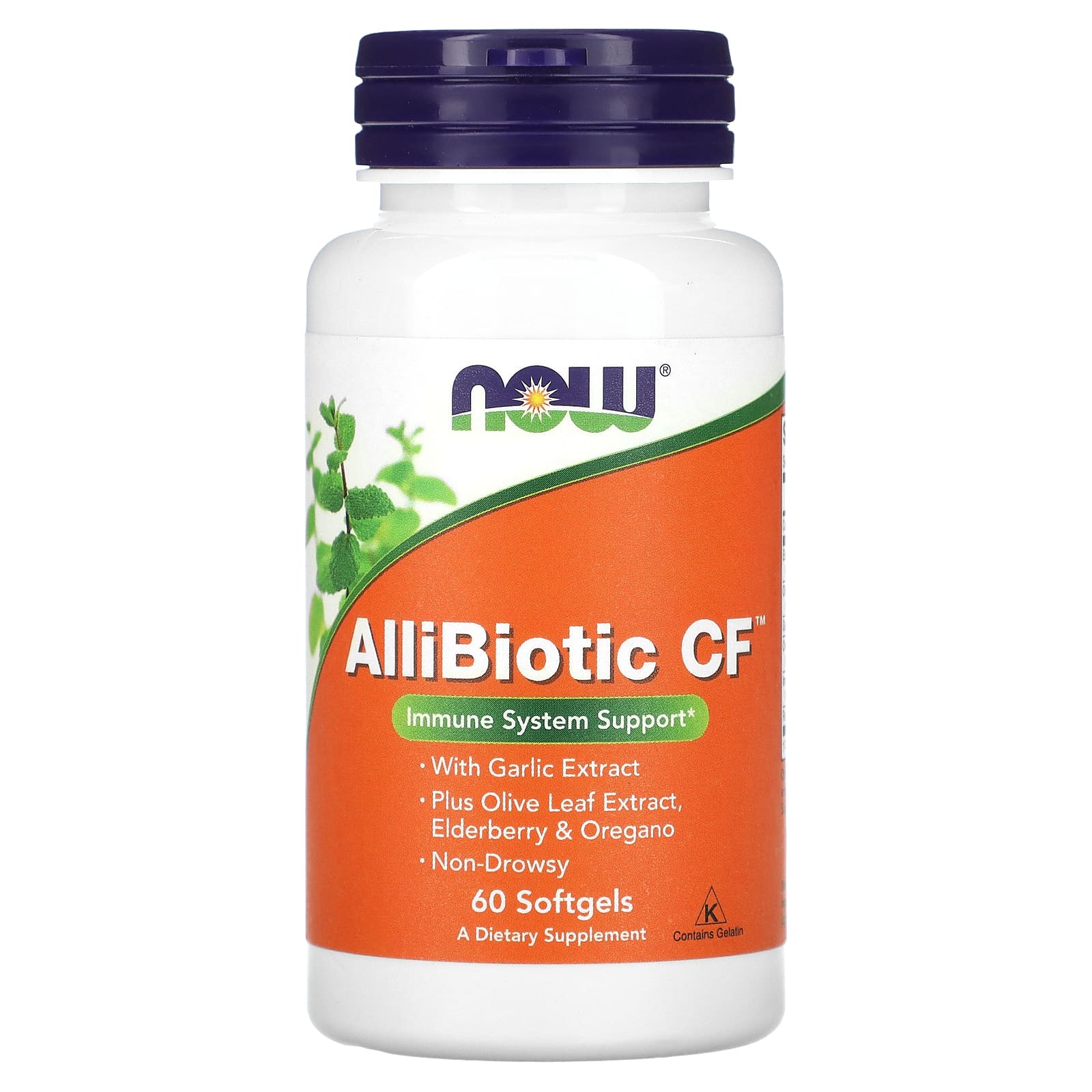 

AlliBiotic CF, 60 капсул, NOW Foods