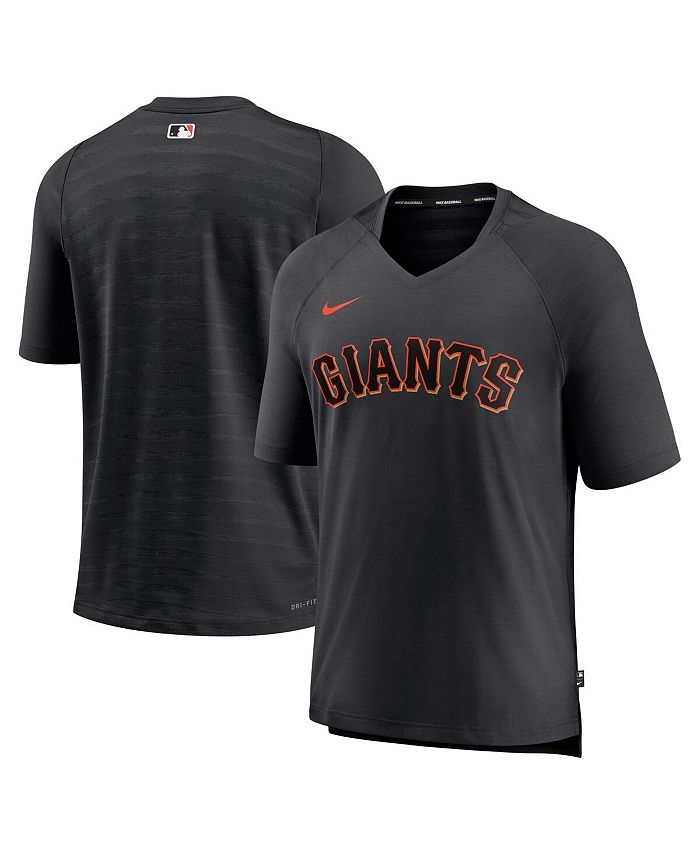 

Мужская черная футболка San Francisco Giants Authentic Collection Pregame Raglan Performance с v-образным вырезом Nike, черный