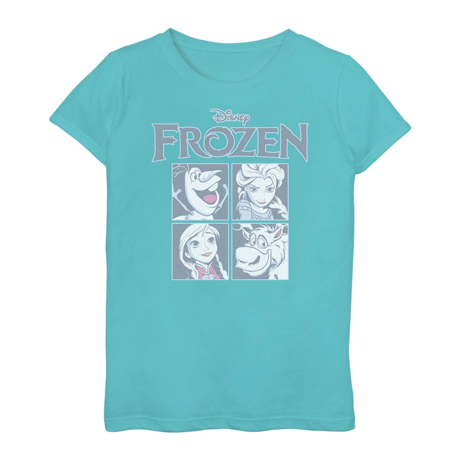 

Футболка с изображением портретной сетки персонажей Disney's Frozen Girls 7–16 лет Licensed Character