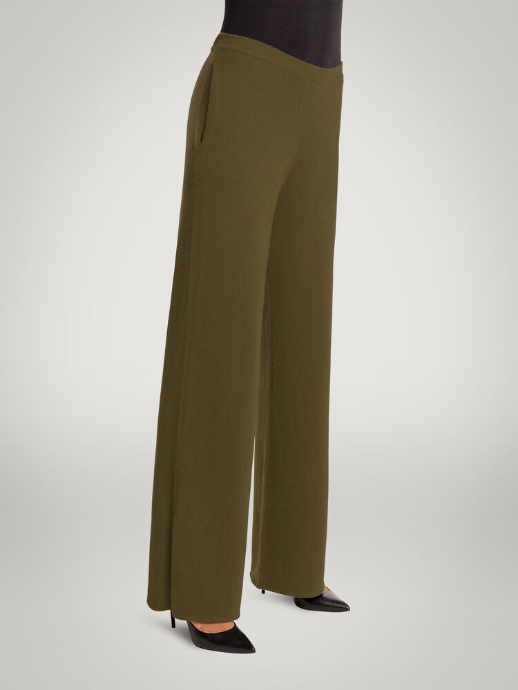 Кашемировые брюки Wolford, цвет earth green