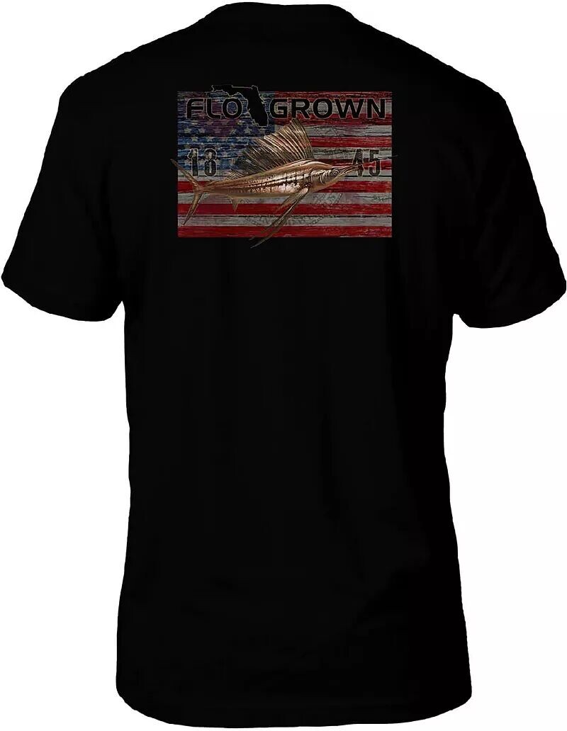 

Мужская футболка Flogrown с флагом Sailfish's, черный