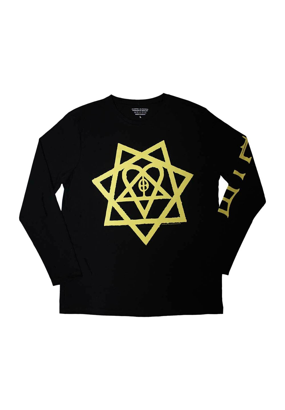 

Топ с длинными рукавами HEARTAGRAM BAND Paradiso Clothing, черный