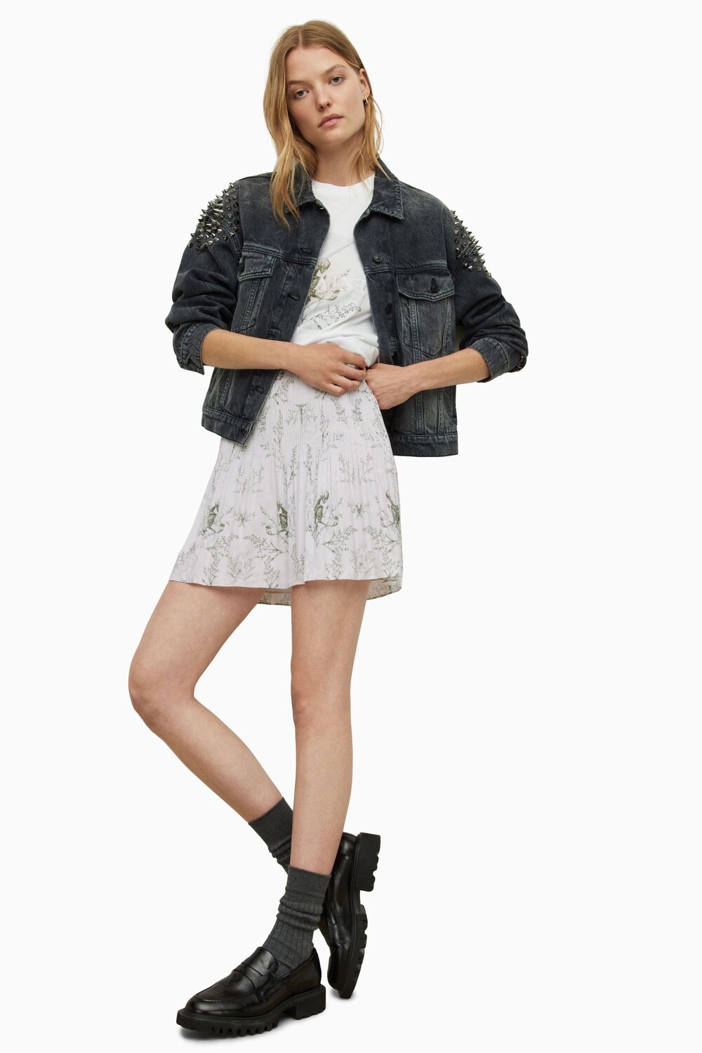 

Розовая юбка AllSaints Cora Yorik All Saints, розовый