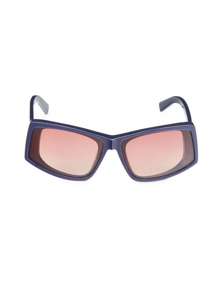 

Прямоугольные солнцезащитные очки 63MM Sportmax, синий