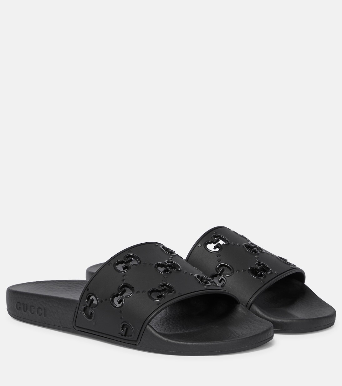 

Шлепанцы с логотипом GG Gucci, черный