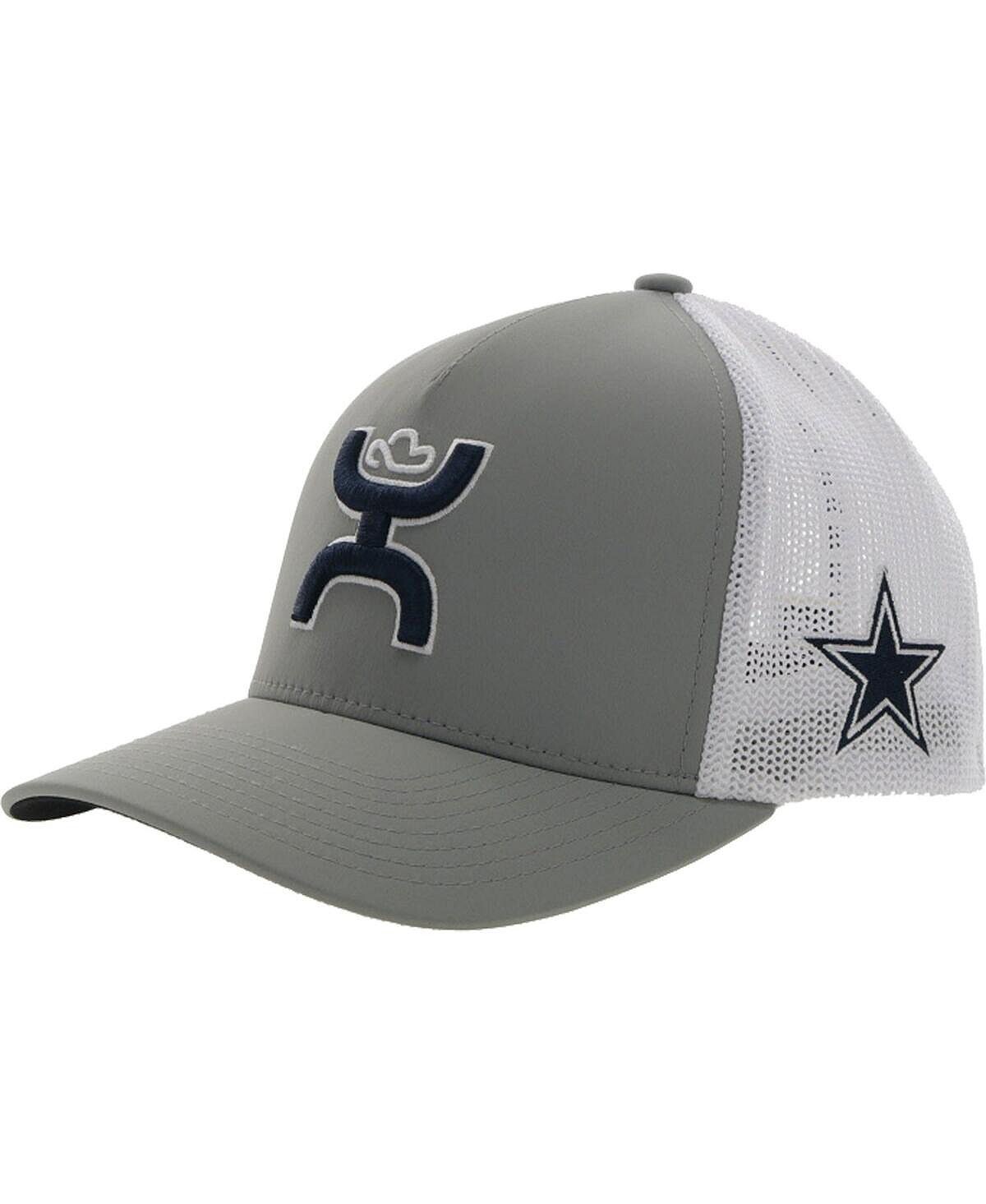 

Мужская серо-белая шляпа Dallas Cowboys Trucker Flex Hat Hooey