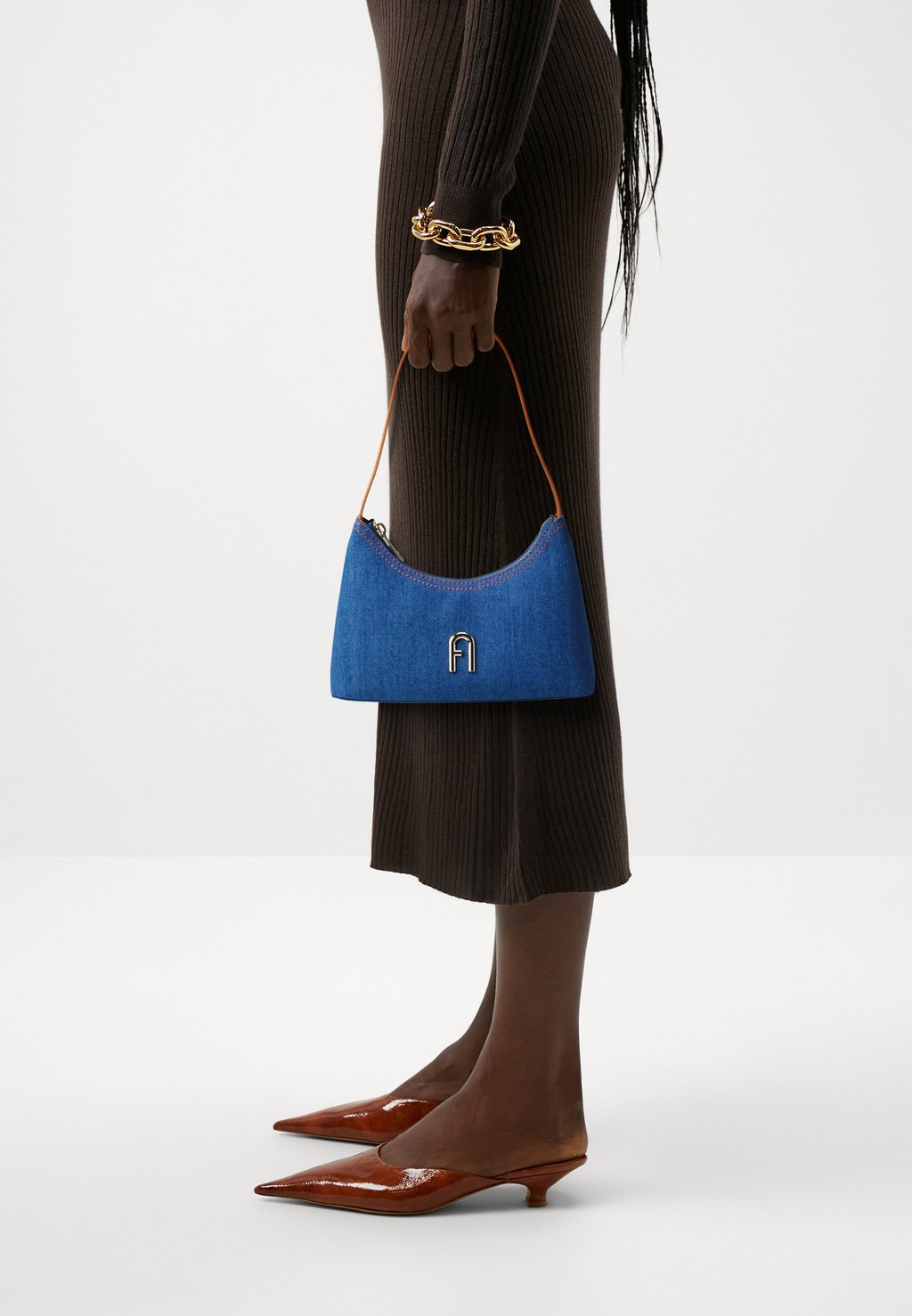 Сумочка MINI SHOULDER BAG Furla, темно-синий сумка furla diamante mini shoulder bag furla синий