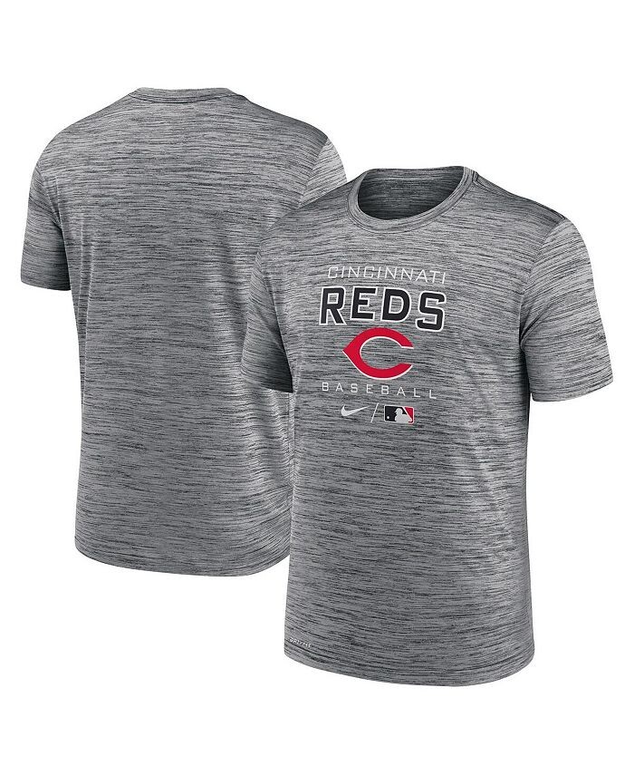 

Мужская футболка антрацитового цвета Cincinnati Reds Authentic Collection Velocity Practice Space-Dye Performance Nike, серебро
