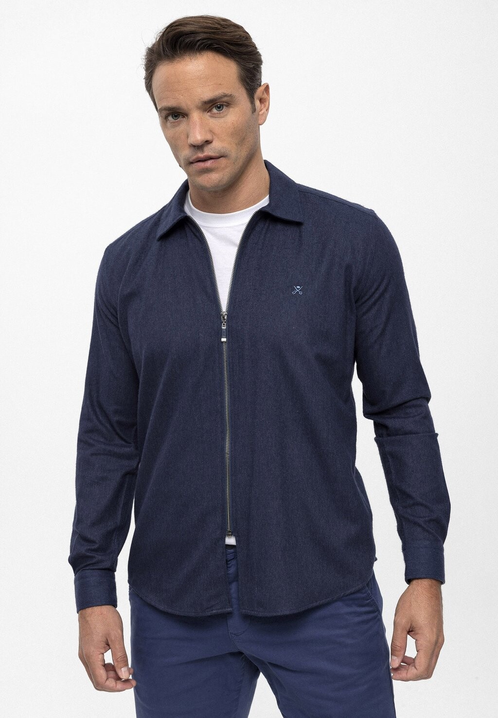 

Рубашка Basic Full-Zip Felix Hardy, цвет dark blue