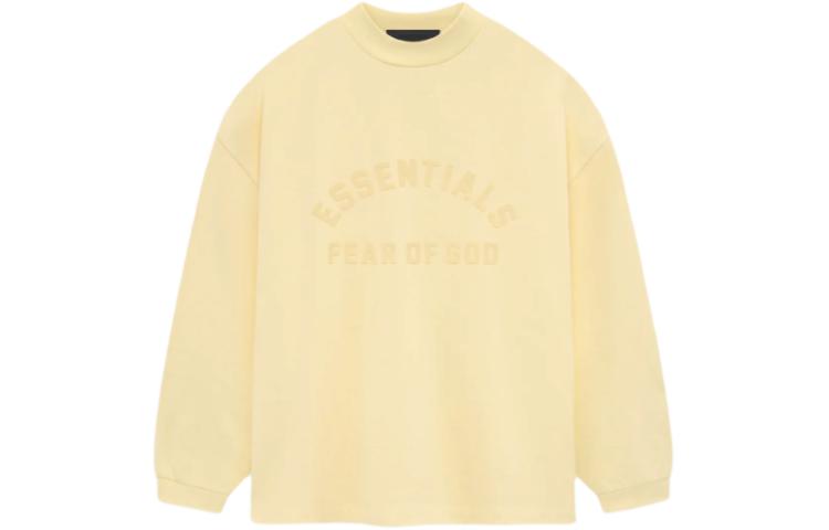 

Хлопковая толстовка с логотипом Fear Of God Essentials, желтый