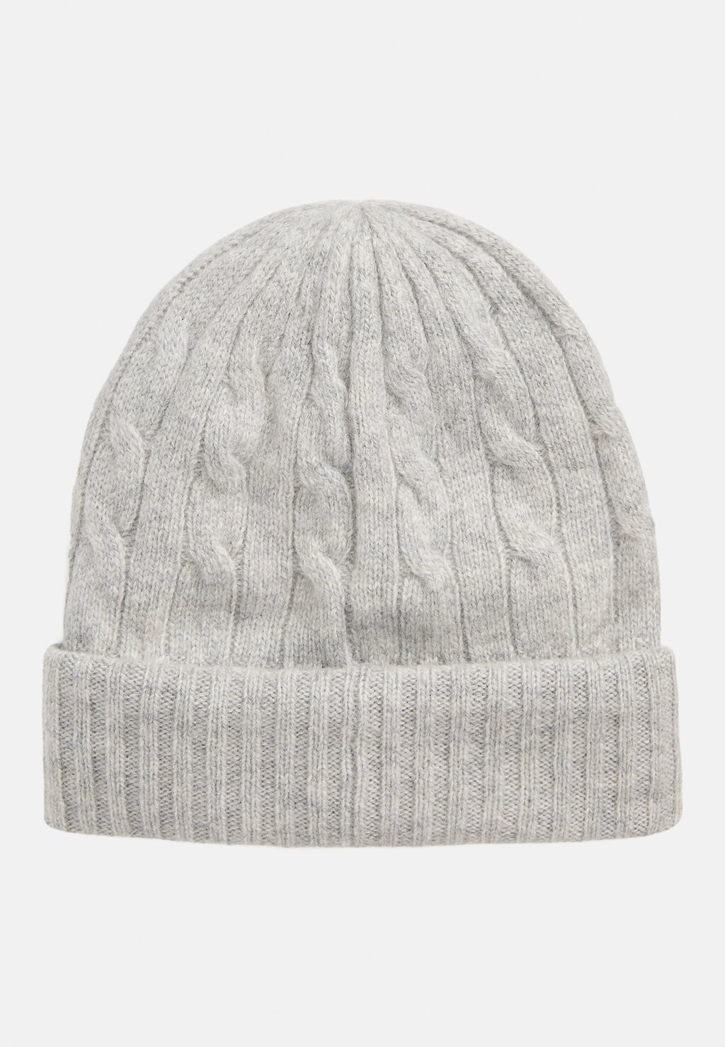 

Шапка CABLE-KNIT WOOL-CASHMERE BEANIE Polo Ralph Lauren, серый