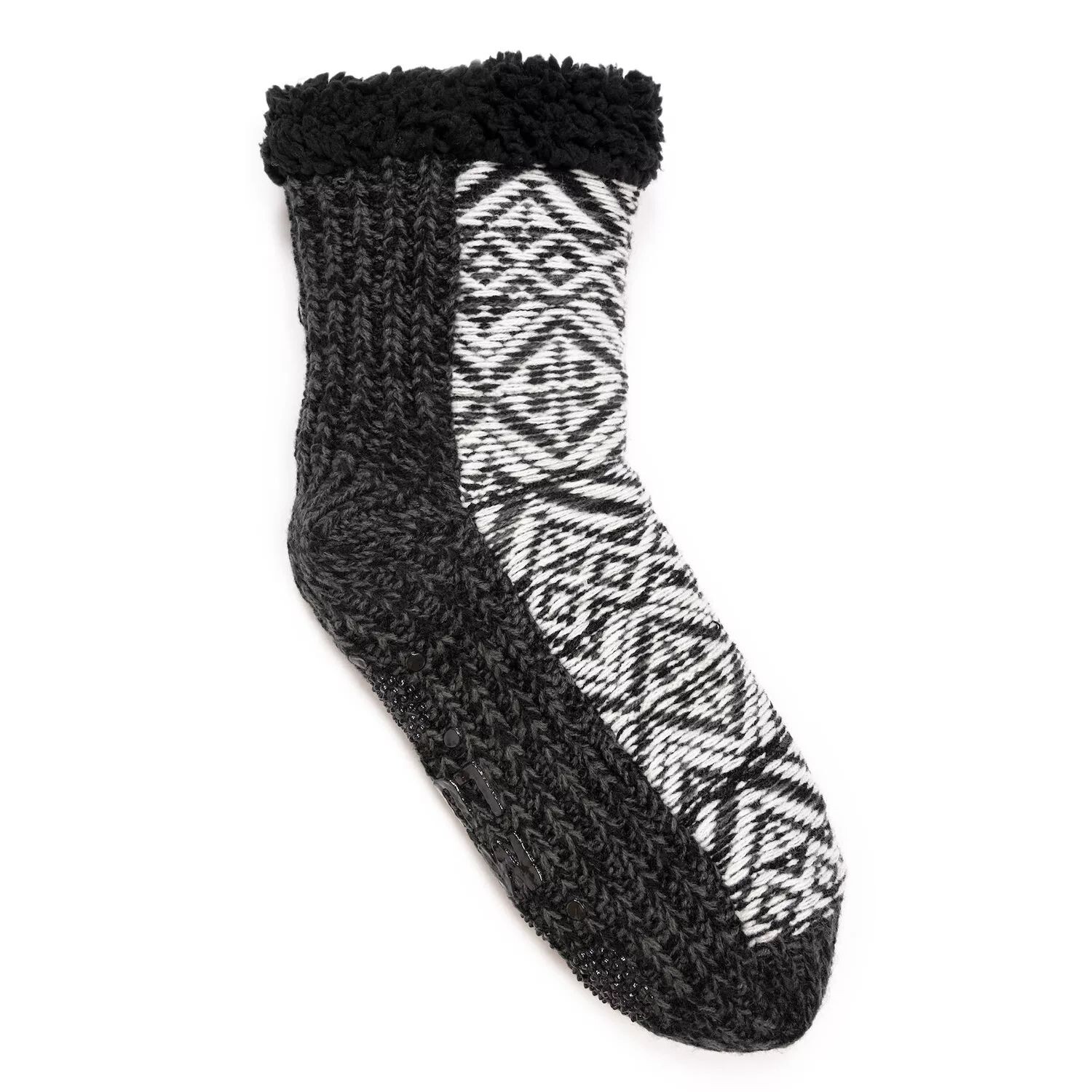 

Женские носки MUK LUKS Fairisle Gripper Crew MUK LUKS