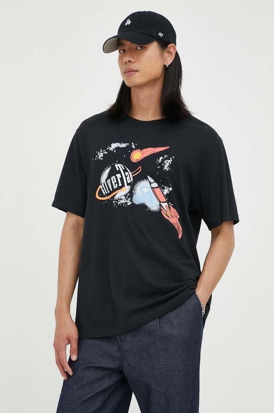 

Хлопковая футболка Levi's, черный