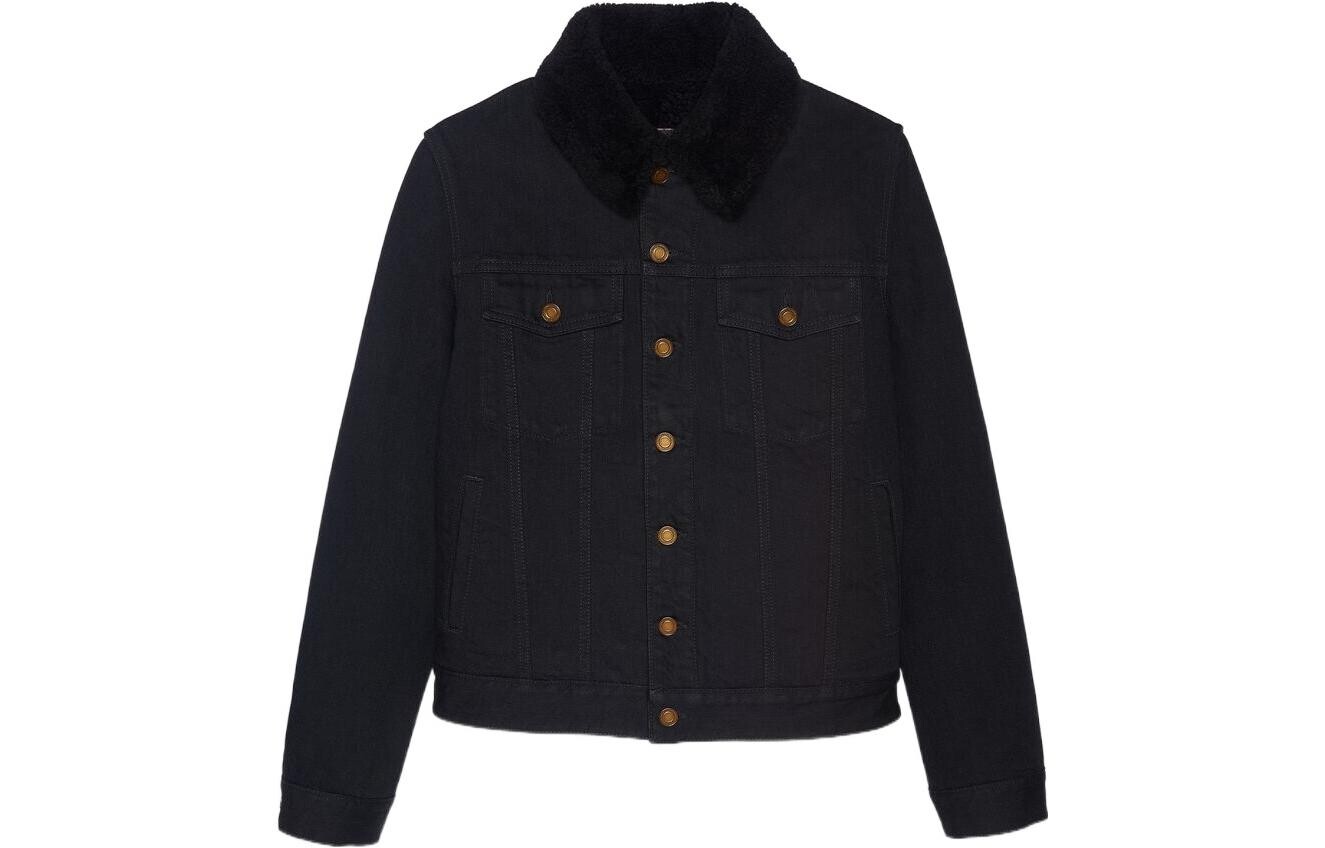

SAINT LAURENT Мужская джинсовая куртка, цвет Black