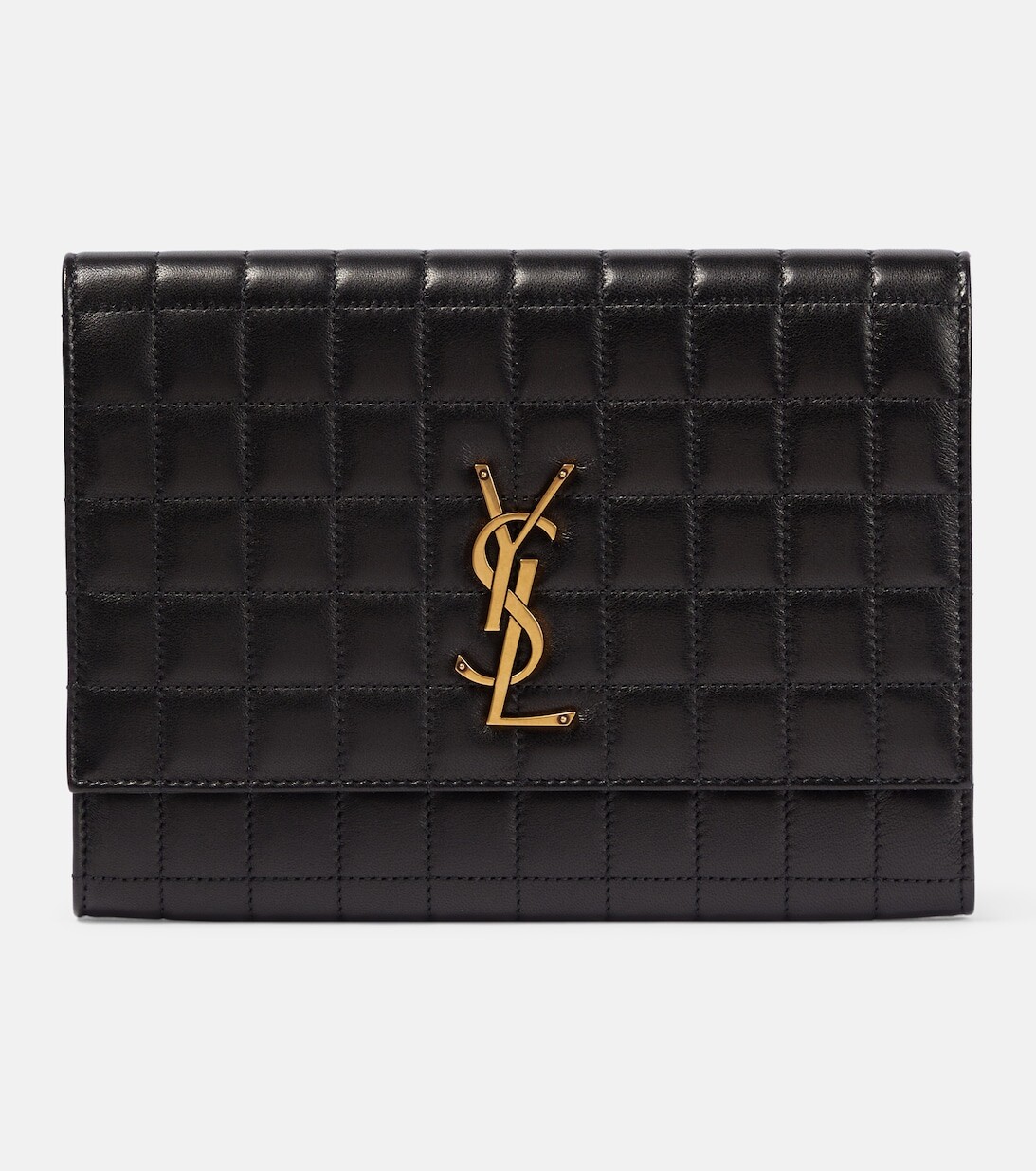 

Клатч Cassandre из кожи Saint Laurent, черный