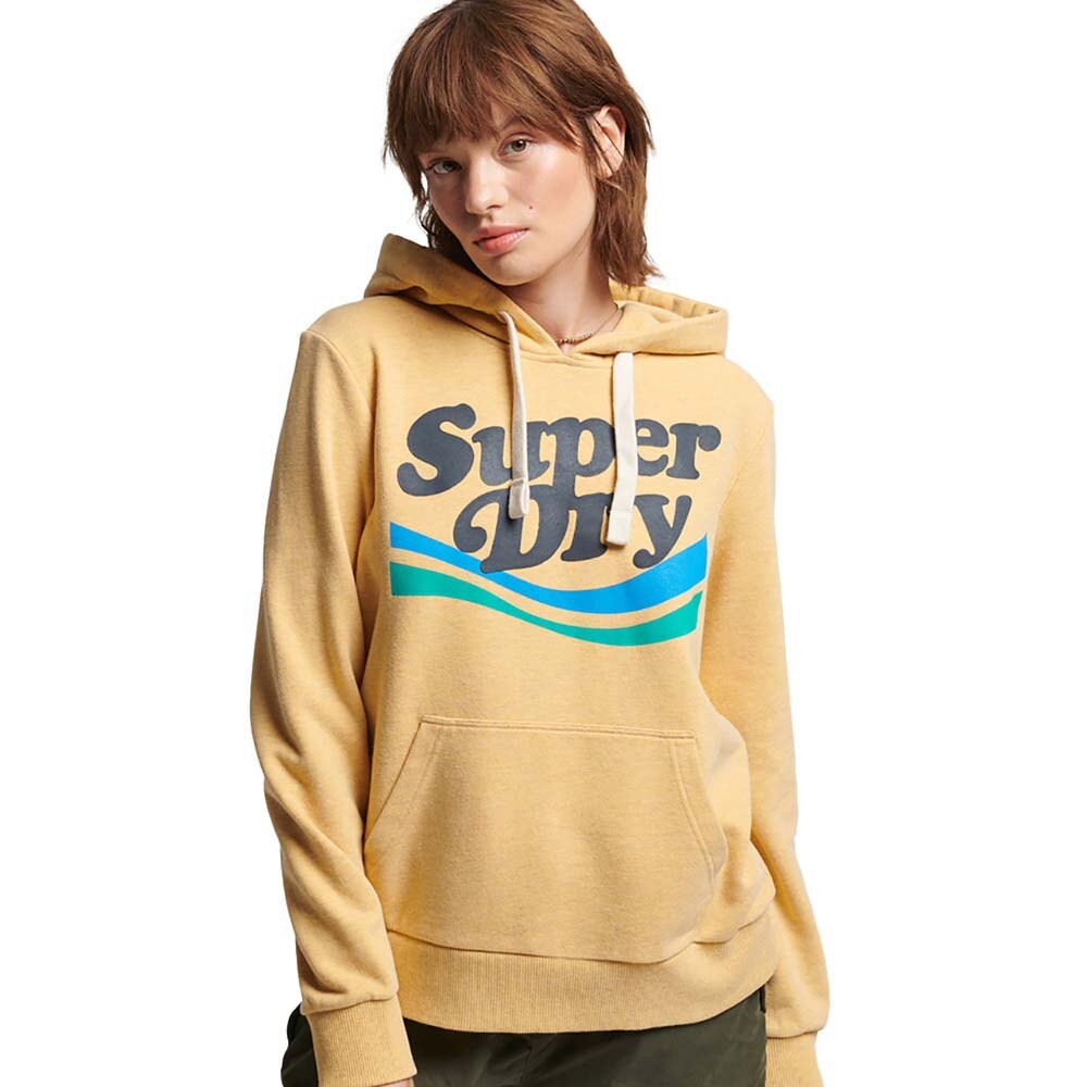 

Худи Superdry Vintage Cooper Nost Unbrushed, бежевый