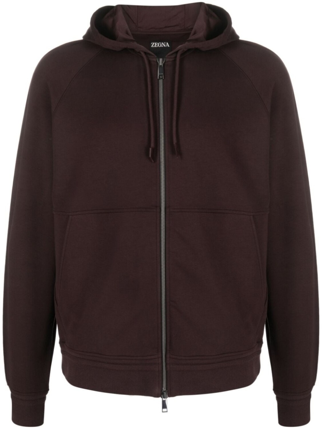 

Zegna куртка с капюшоном и кулиской, фиолетовый
