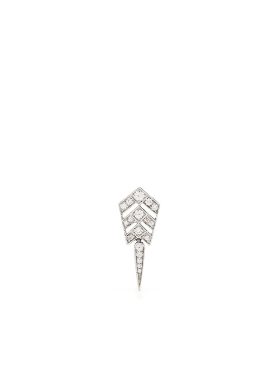 

Серьга-подвеска Stairway Arrow с бриллиантами STATEMENT PARIS, серебряный