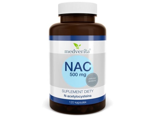 Medverita, NAC 500 мг N-ацетилцистеина, 60 капсул dr mercola nac с расторопшей 500 мг 60 капсул
