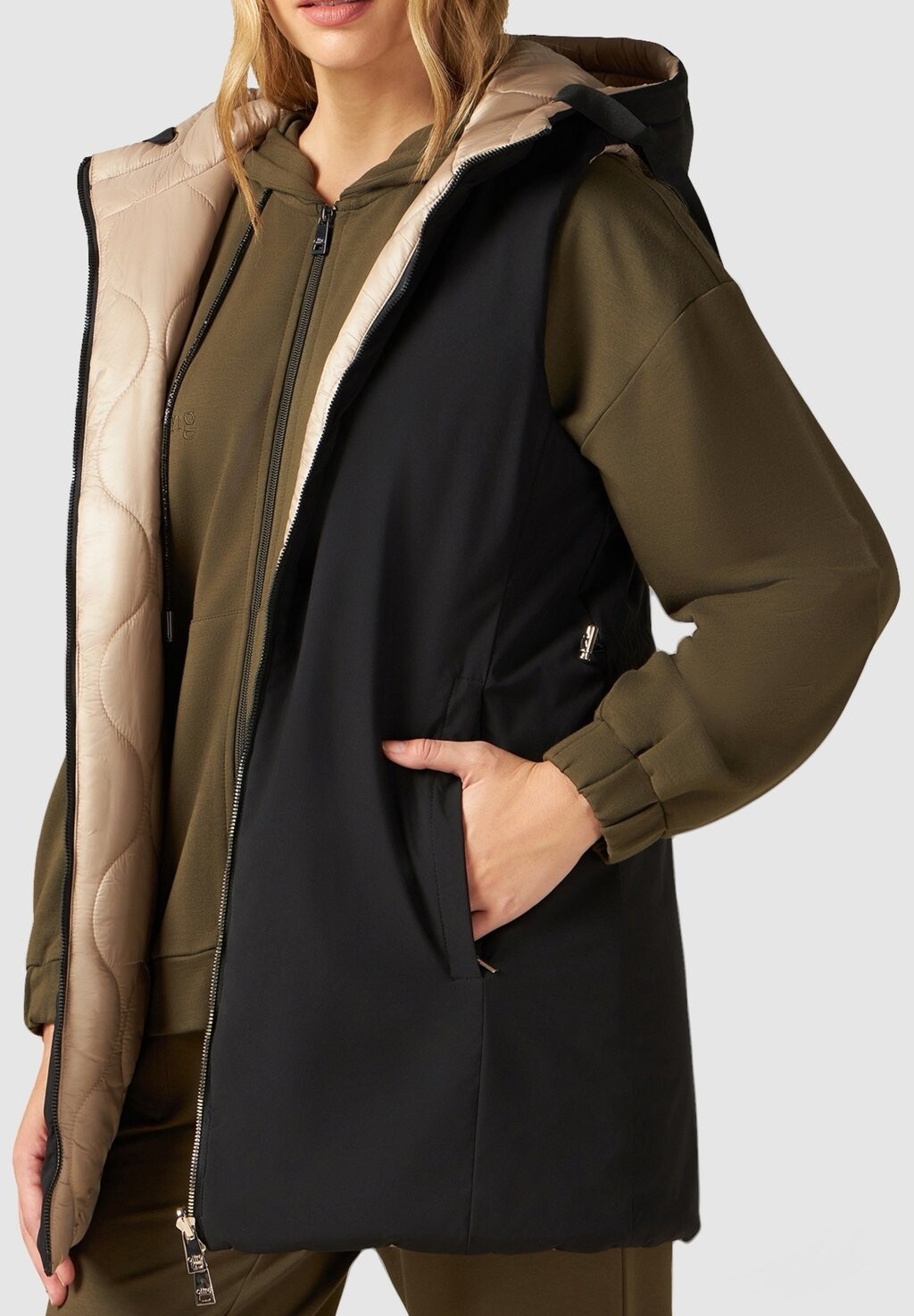 

Жилет Reversible Padded Oltre, черный