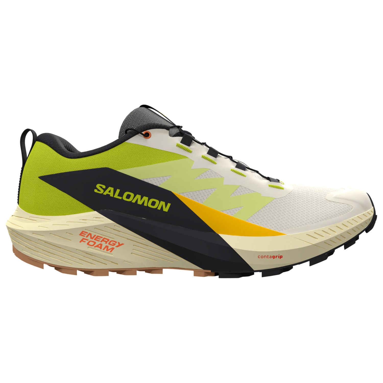 Кроссовки для бега по пересеченной местности Salomon Sense Ride 5, цвет Vanilla Ice/Sulphur Spring/Black salomon скуд про