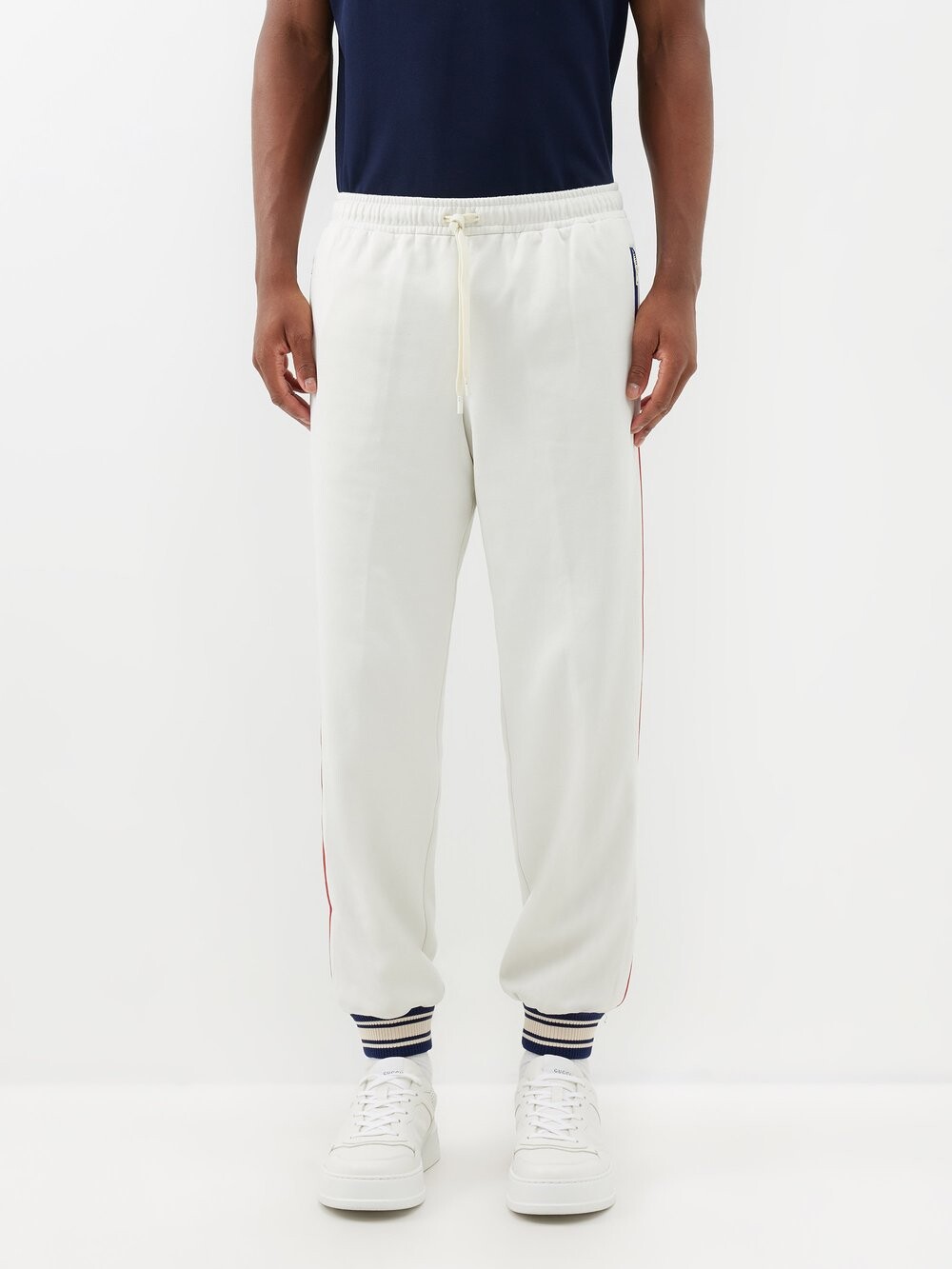 

Спортивные брюки с логотипом interlocking Gucci, белый