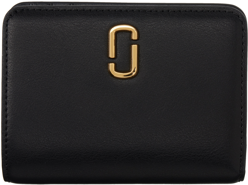 Черный кошелек 'The J Marc Mini Compact' Marc Jacobs цена и фото