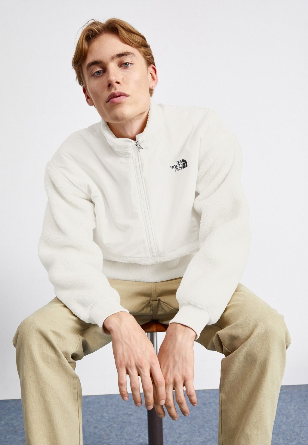 

Толстовка флисовая PLATTE HIGH 1/4 ZIP The North Face, гардения белая, Белый