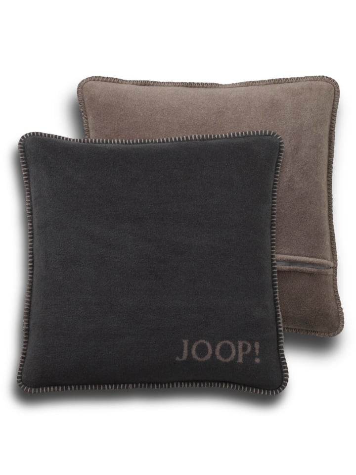 

Подушка JOOP! hülle UNI Doubleface 50x50 cm, цвет anthrazit-taupe