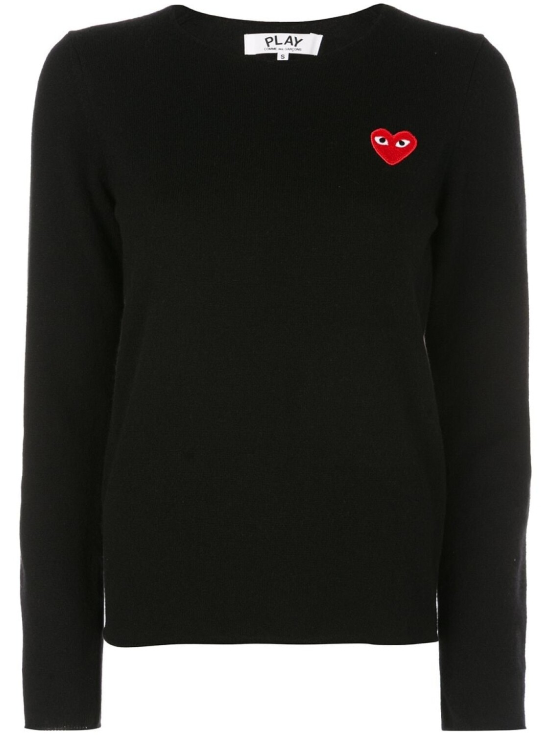 

Comme Des Garçons Play пуловер с нашивкой в форме сердца, черный