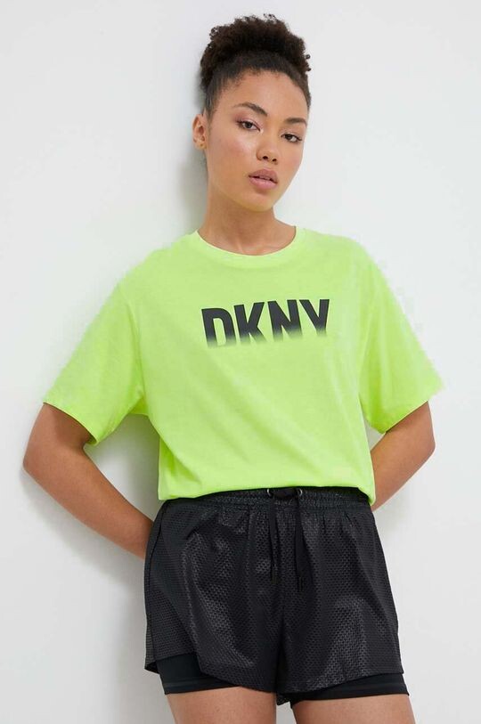 

Хлопковая футболка Dkny DKNY, зеленый