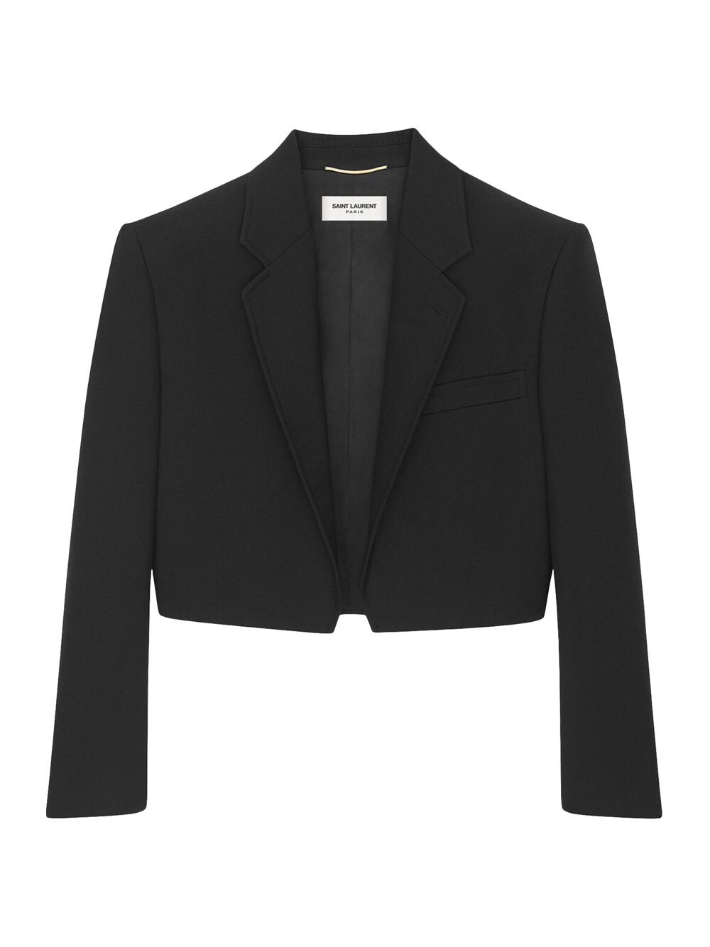 

Открытая укороченная куртка Saint Laurent, Черный