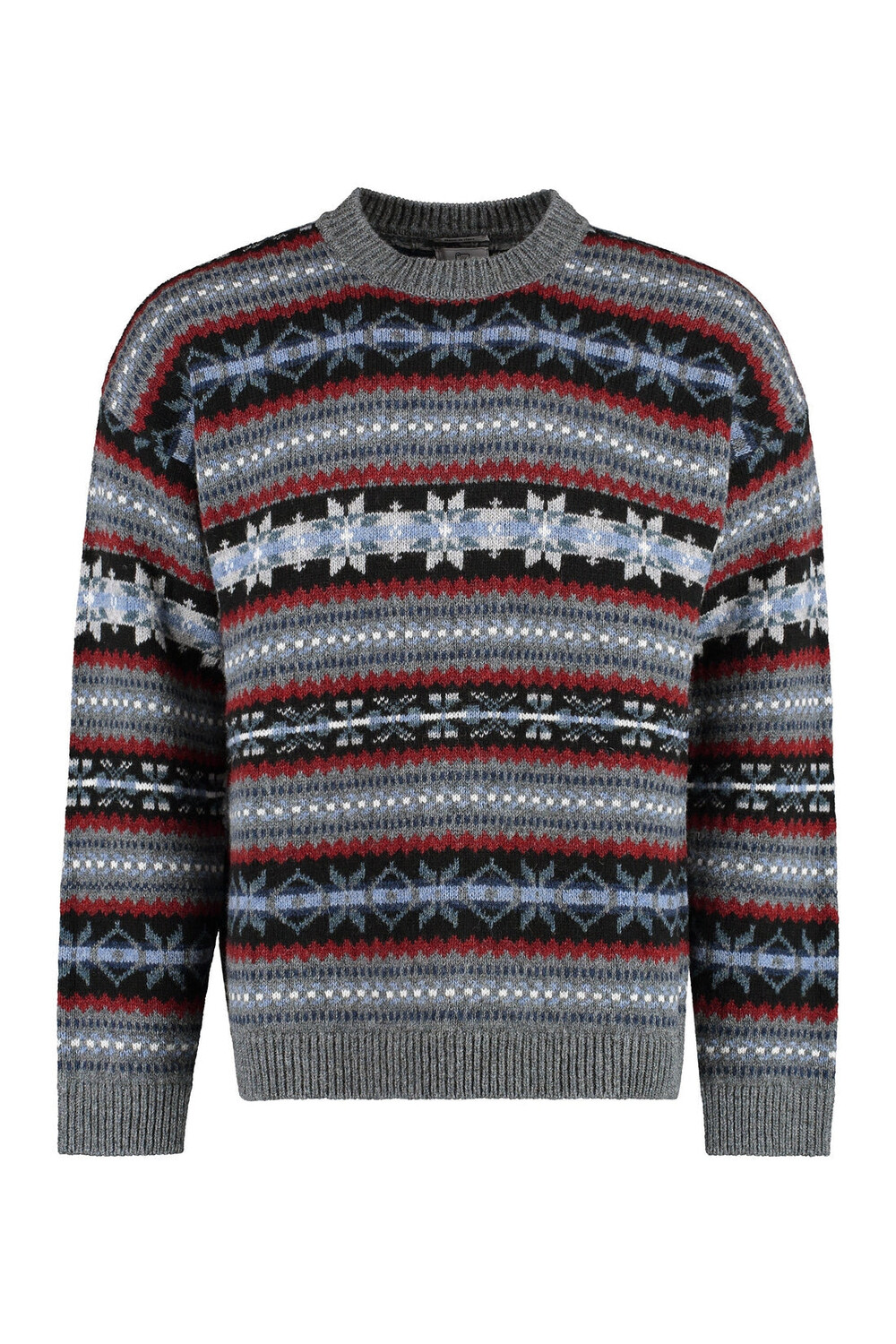 

Свитер с круглым вырезом из натуральной шерсти Woolrich, цвет bunt