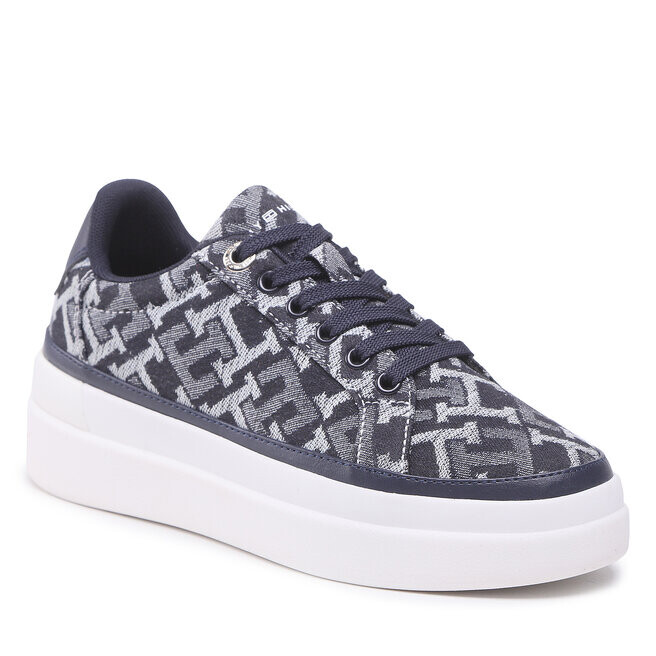 

Кроссовки Tommy Hilfiger DenimMonogram Sneaker, темно-синий