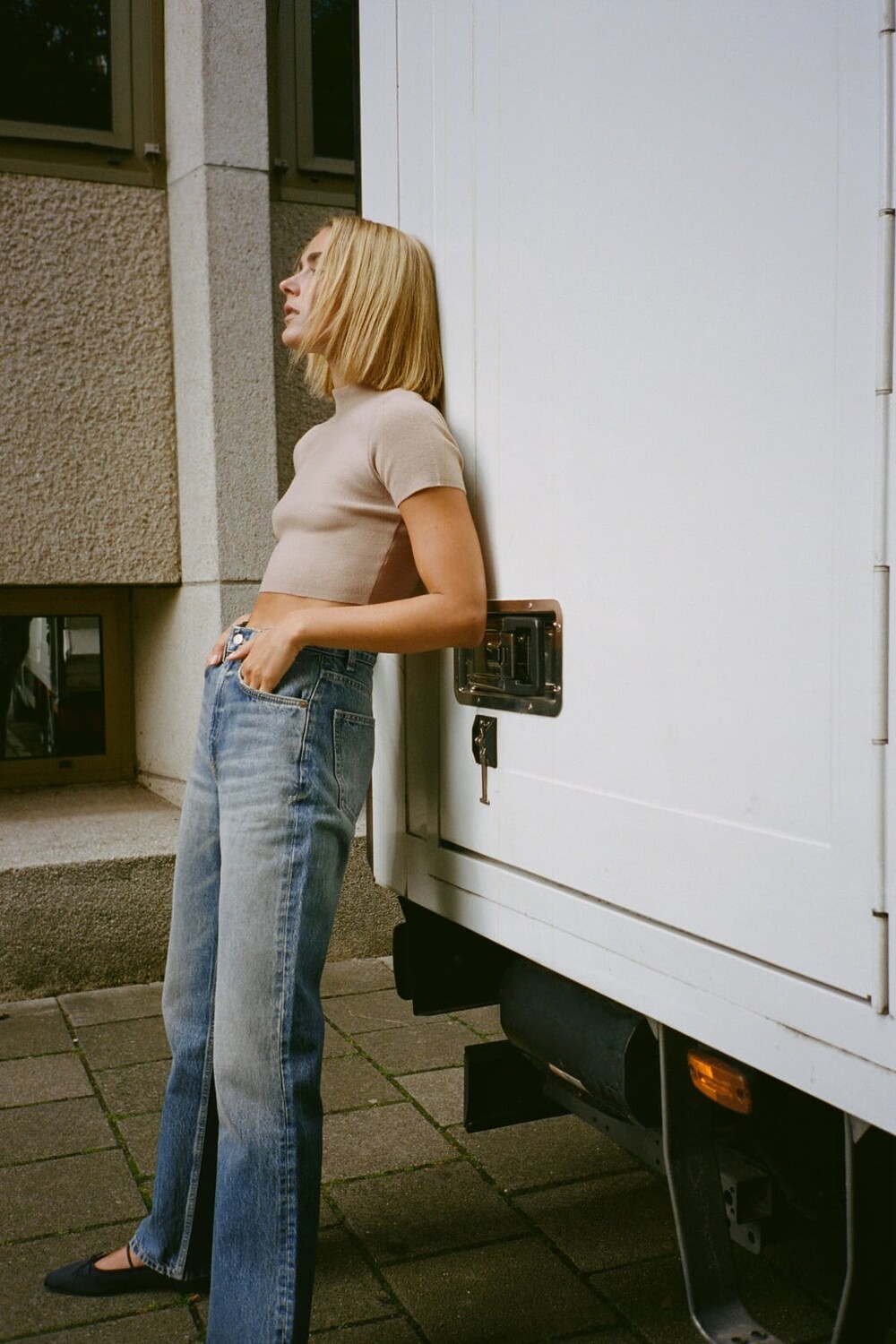 

Мягкий эластичный топ ZARA, фиолетовый