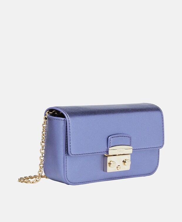 

Кожаная сумка через плечо Furla, бежевый