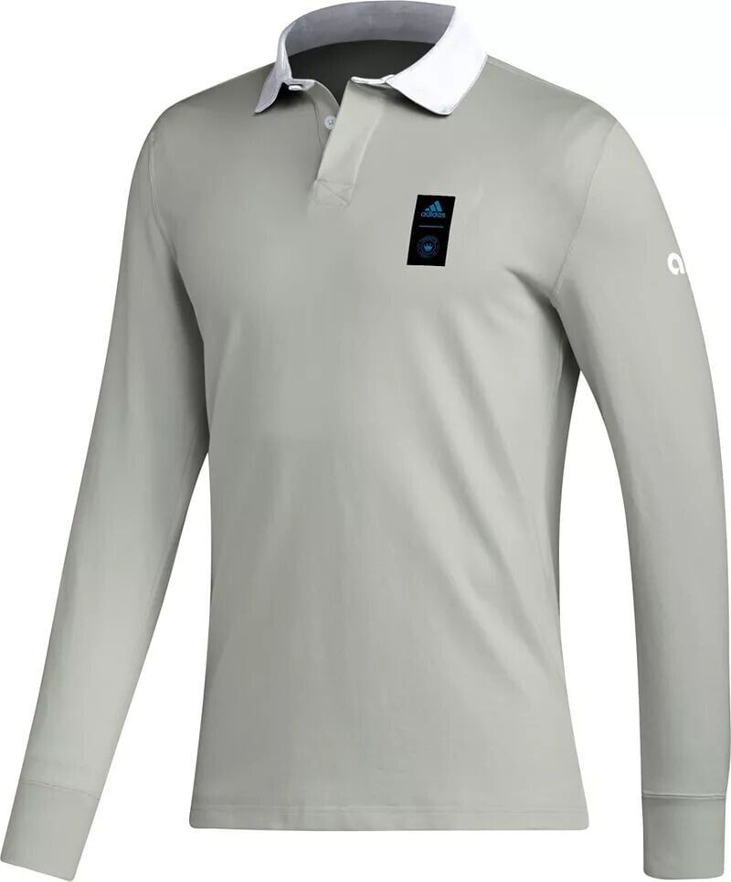 

Поло с длинными рукавами Adidas Charlotte FC 2023 Silver Travel