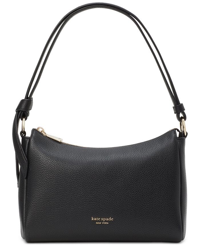 

kate sapde new york Маленькая сумка через плечо Knott из шагреневой кожи kate spade new york, черный