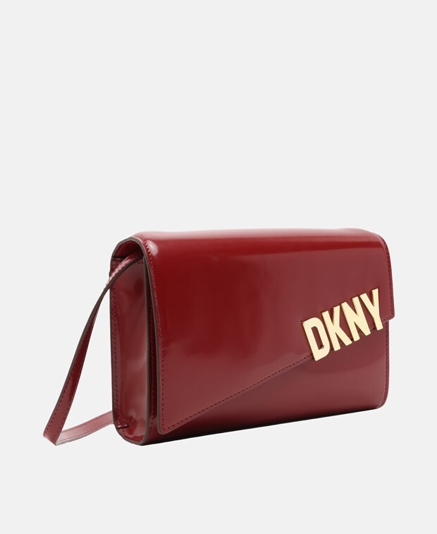 

Кожаный клатч DKNY, светло-красный