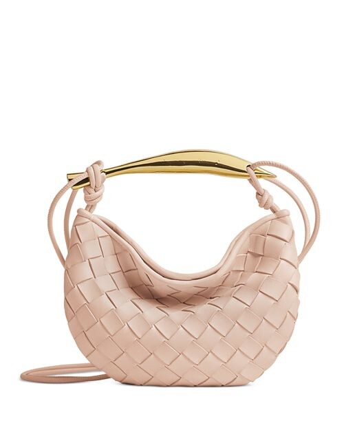 

Мини-сумка с сардинами Bottega Veneta, цвет Pink