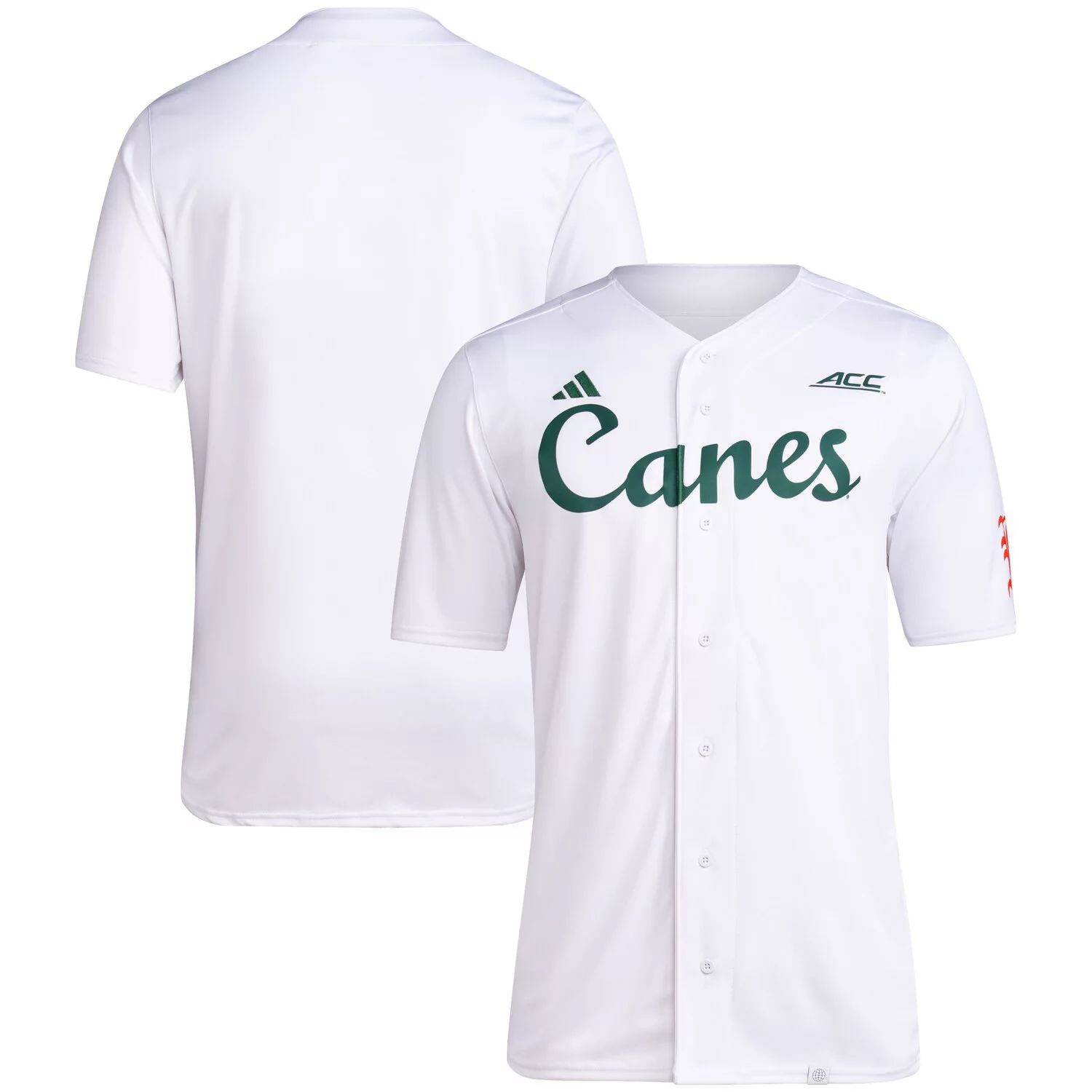 цена Мужская белая бейсбольная майка команды Miami Hurricanes Team adidas
