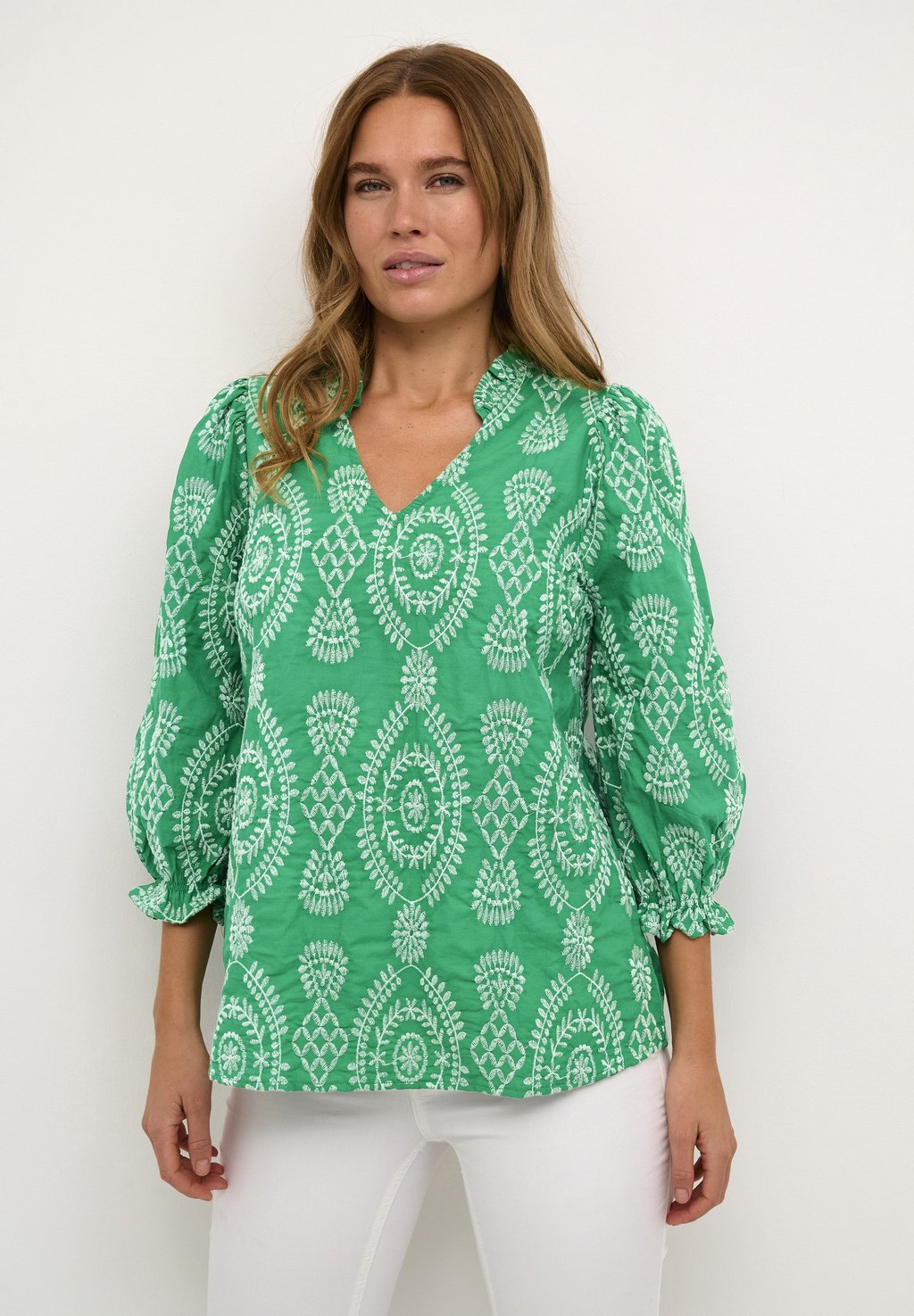 Блузка CUTIA Culture, цвет holly green