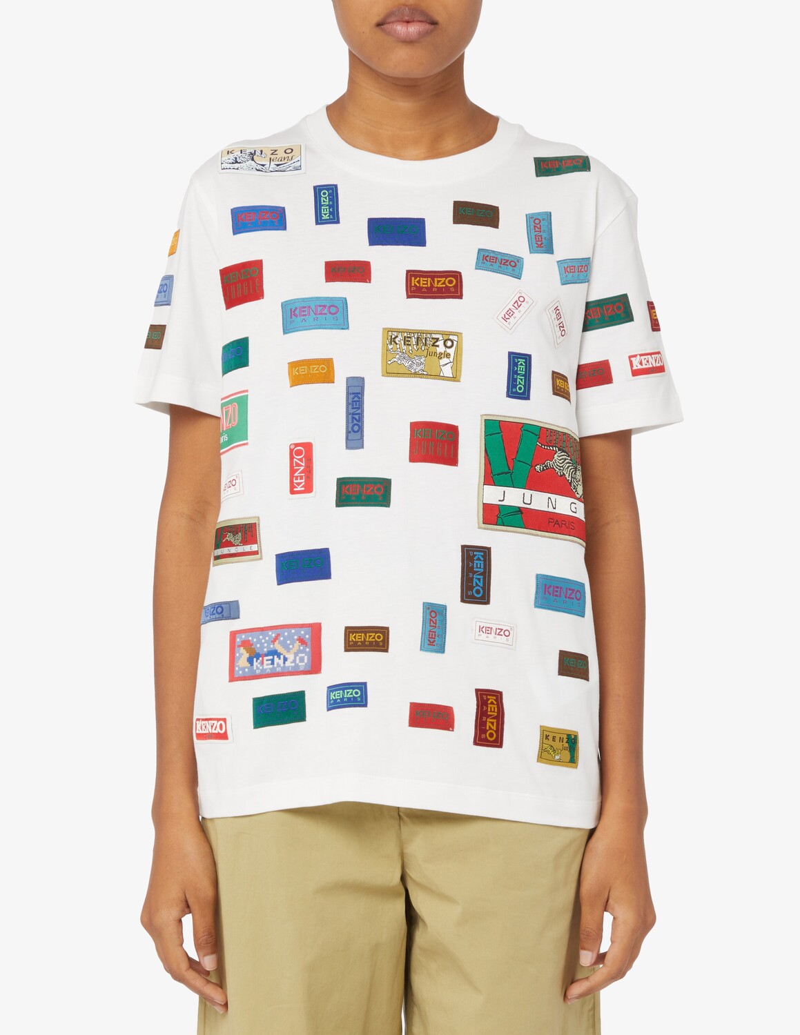 

Хлопковая футболка Kenzo, белый