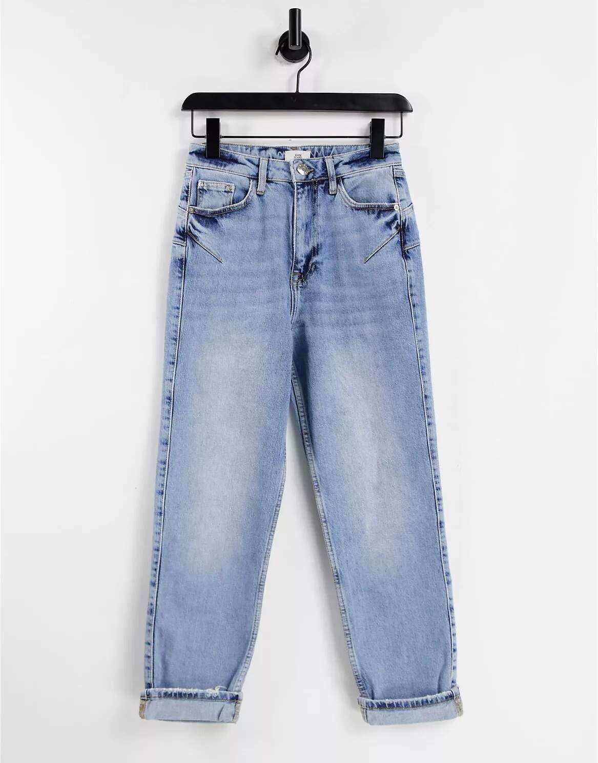 

Светло-синие джинсы River Island Comfort Mom Sculpt